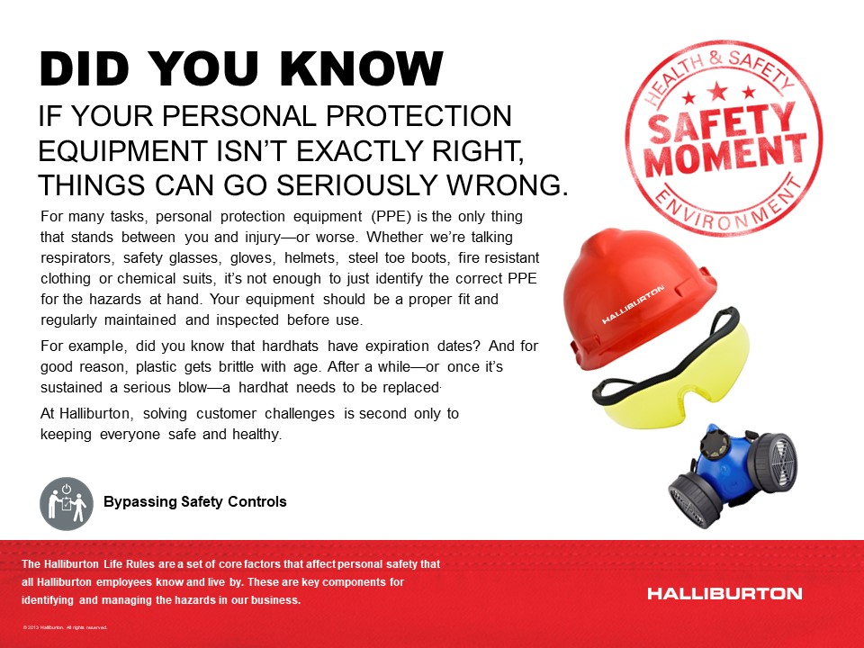 The importance of the right personal protection equipment